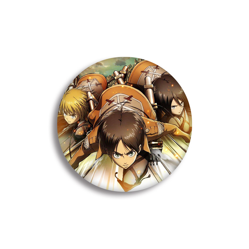 Ghim cài áo in hình Levi Ackerman Mikasa Ackerman Eren Jager Trong Attack On Titan mới