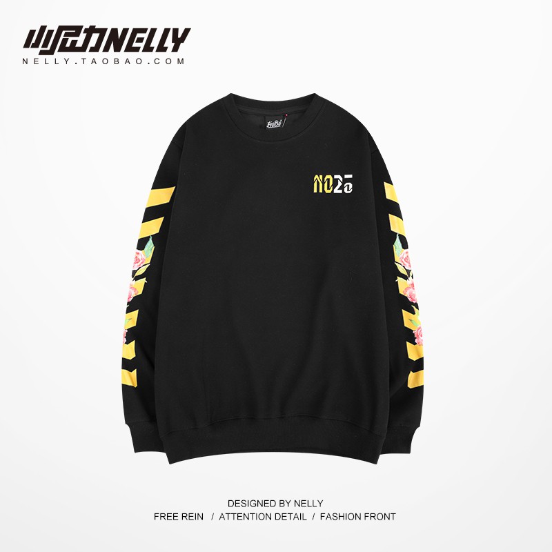 [NY1305] Áo nỉ dài tay cổ tròn in Chữ NO25 (NELLY) | BigBuy360 - bigbuy360.vn