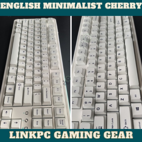 Keycap Minimalist White 125 nút - PBT cherry profile