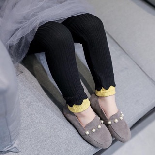 Quần legging viền gấu Bé gái