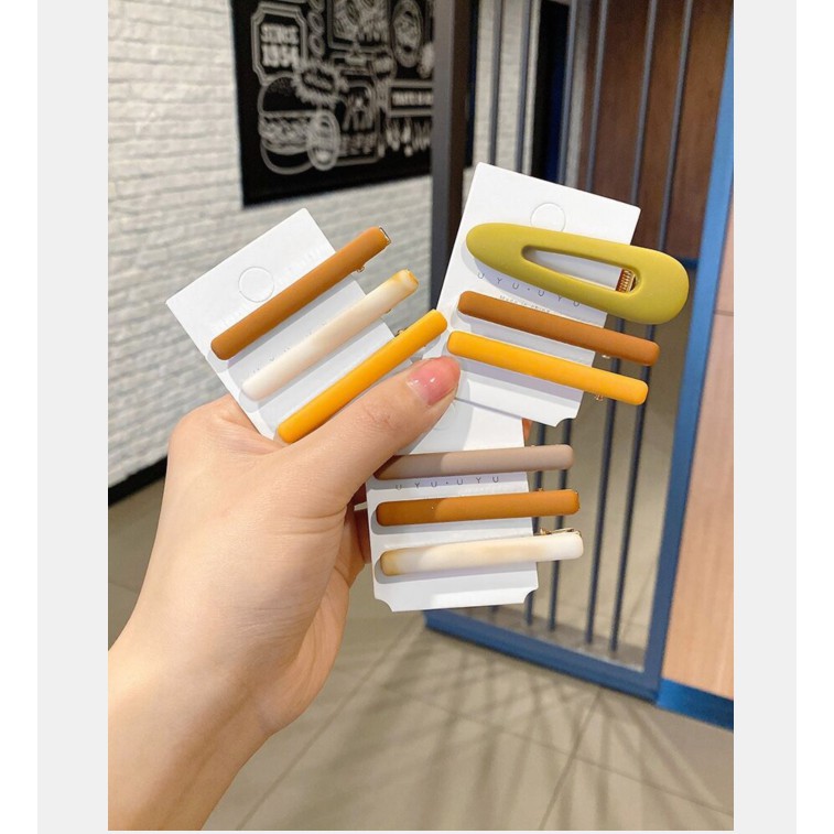 Bộ 3 kẹp tóc kim loại hình giọt nước phong cách cổ điển cho phái nữ