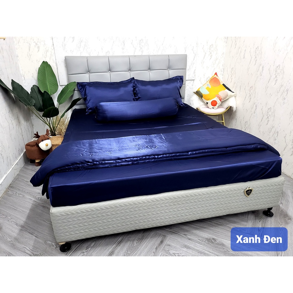 🔥HOT🔥Chăn Ga Phi Lụa Thái Tuấn Cao Cấp Loại 1 Siêu Mát Mịn Đủ Size Nệm, Bộ 4, 5 Món Mền  Chần Bông _Nemtot Bedding