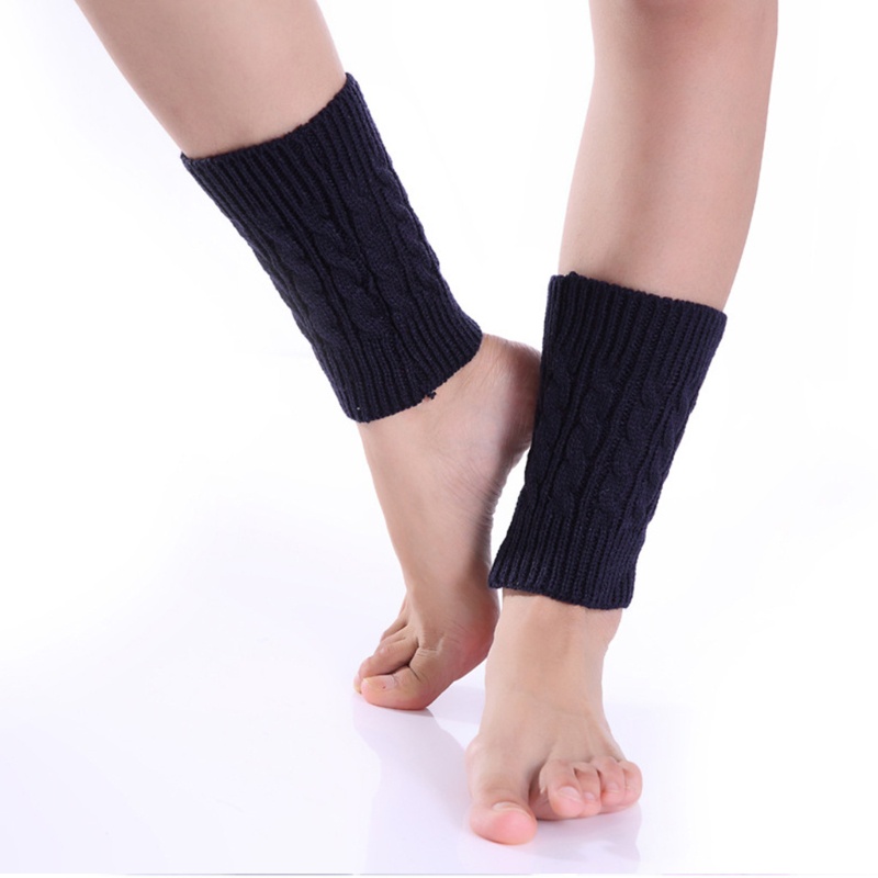 Vỏ Bọc Ống Chân Dệt Kim Giữ Ấm Mùa Đông Co Giãn
