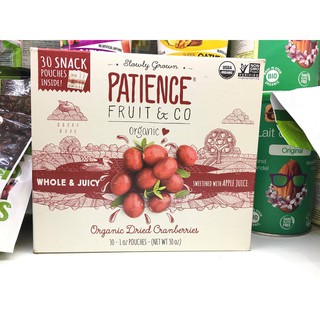 [Patience fruit&go] Cranberry hữu cơ sấy khô nguyên hộp