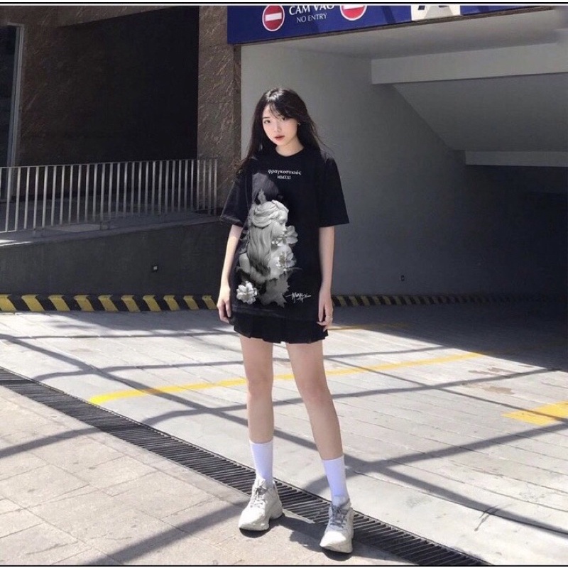 Áo thun nam nữ Mikenko tay lỡ, Áo phông Unisex màu đen - Áo thun, phông Mikenko hoạ tiết 5D chất vải mềm mịn thoáng mát | BigBuy360 - bigbuy360.vn