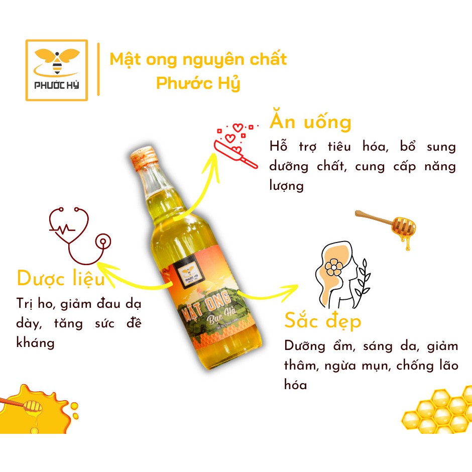1 thùng mật ong 6 lít nguyên chất PHước HỶ