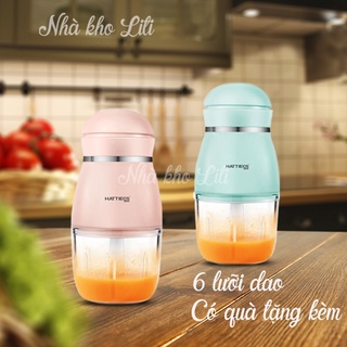 Máy xay ăn dặm Hattiecs 6 lưỡi 300ml