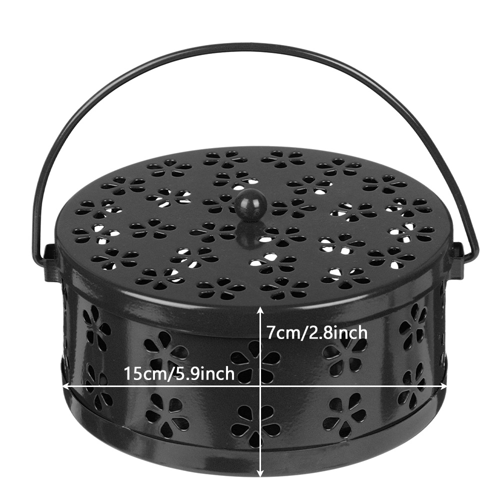 1 Đế Đốt Nhang Muỗi Hình Tròn Bằng Sắt Phong Cách Cổ Điển Trang Trí Nhà Cửa/Sân Vườn/Cắm Trại Nhiều Màu Sắc