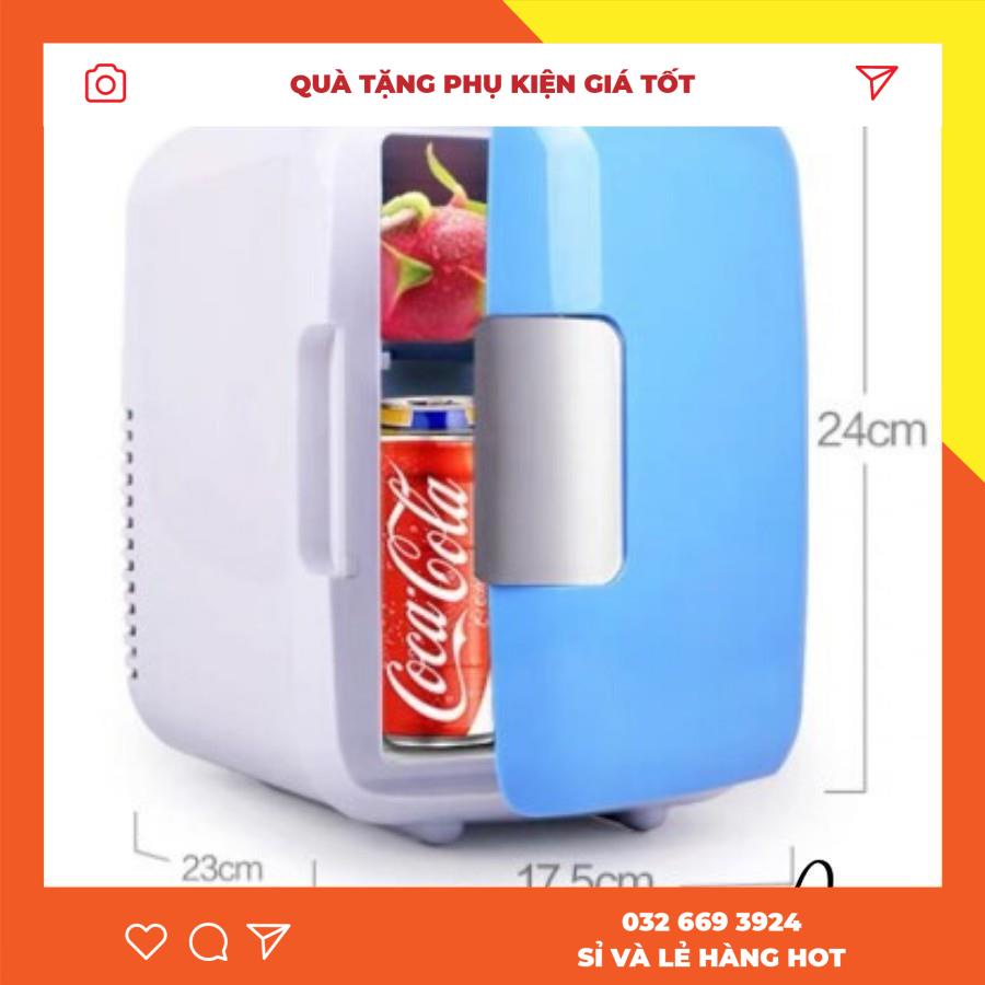 Tủ Lạnh Mini 2 Chiều Nóng Lạnh Dung Tích 4 Lít Để Trên Xe Hơi Lưu Giữ Mask
