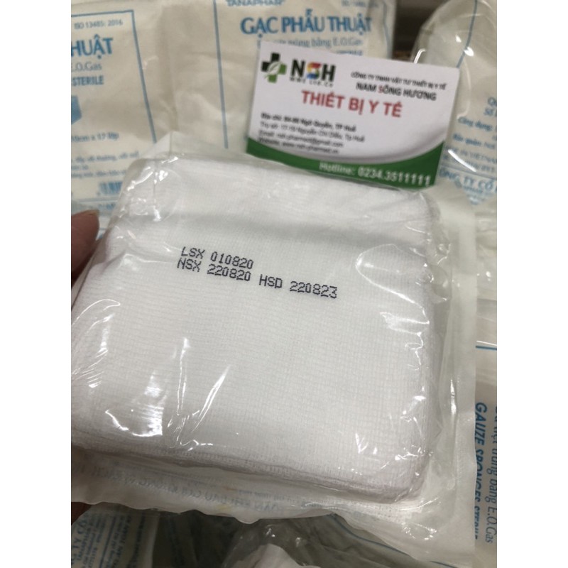 ❤ COMBO 10 5 gói Gạc phẫu thuật, gạc y tế Tanaphar 10cm x 10cm x 12 lớp tiệt trùng,gạc băng vết thương 12 lớp TANAPHAR