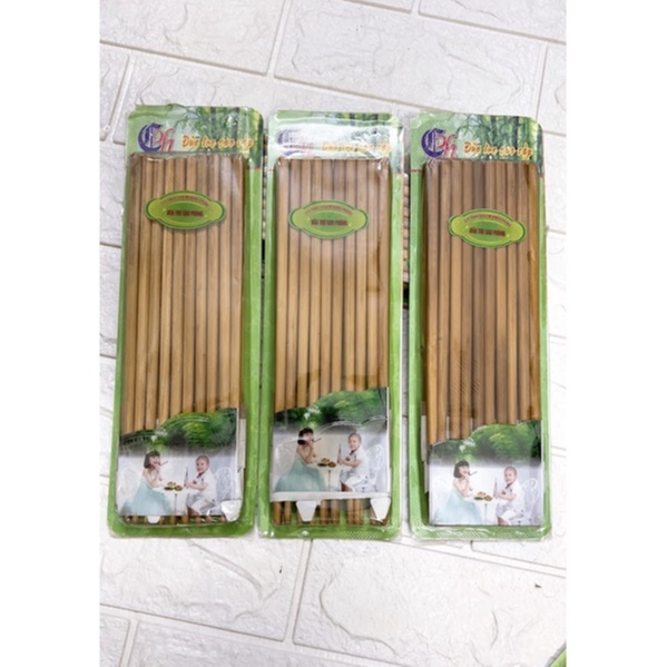 Vỉ 10 Đôi Đũa Tre Cao Phong