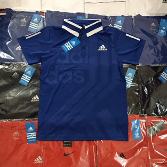 Áo Thể Thao Nam Pha Cổ 3 Sọc Vải Thun Lạnh Co giãn 4 chiều [Quà tặng kèm, không bán rời] | BigBuy360 - bigbuy360.vn