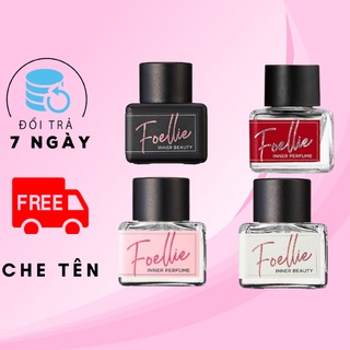 Combo 4 hộp nước hoa vùng kín foellie đen trắng đỏ hồng