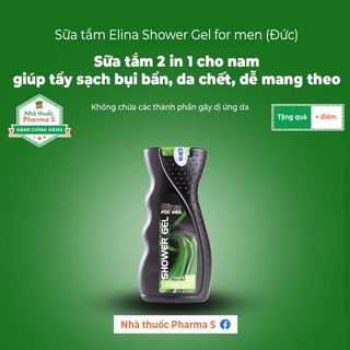 [ Mua 2 giảm 50k] [ Mưa quà tặng] Dầu tắm gội cho nam 2 in 1 Elina Med for Men Shower Gel hair & body fresh 300ml