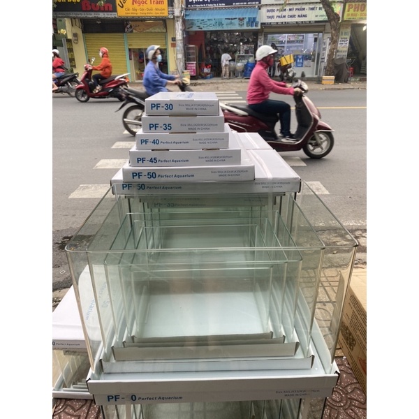 Bể Cá - Hồ Kính Đúc Bo Tròn Dùng Để Nuôi Cá Trồng Cây Thuỷ Sinh