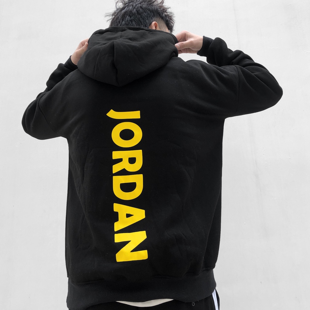 Áo Hoodie JORDAN nỉ cotton form rộng unisex, Hoodie dáng rộng dài tay, phong cách thể thao đường phố, Zoeclothing