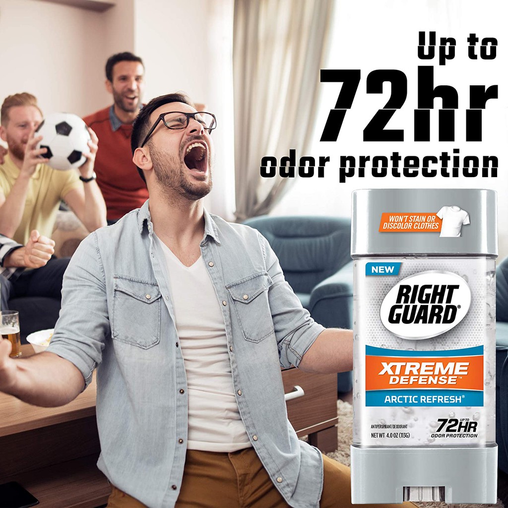 Lăn khử mùi dạng gel Right Guard Total Defense Power Gel Anti-Perspirant Deodorant Artic Refresh 113g (Mỹ)