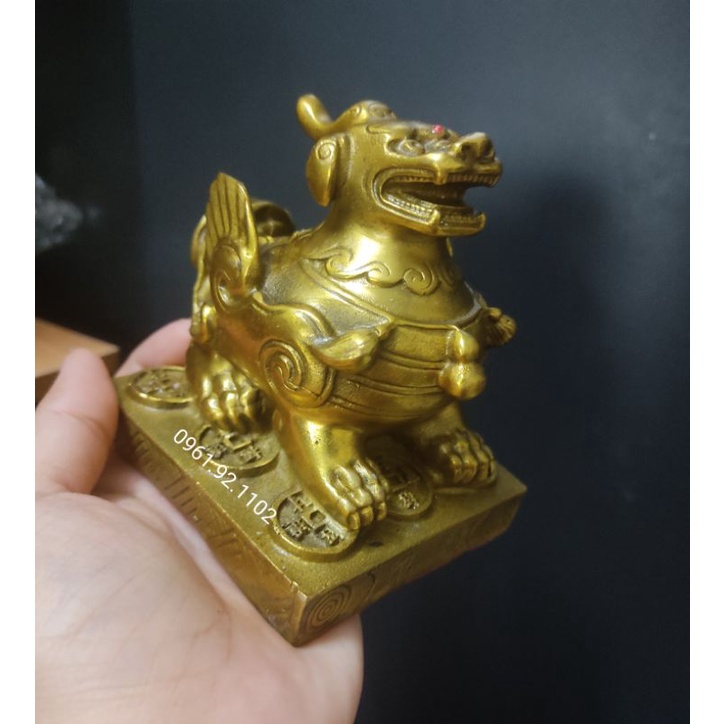 Tỳ hưu bệ bằng đồng 9.5cm