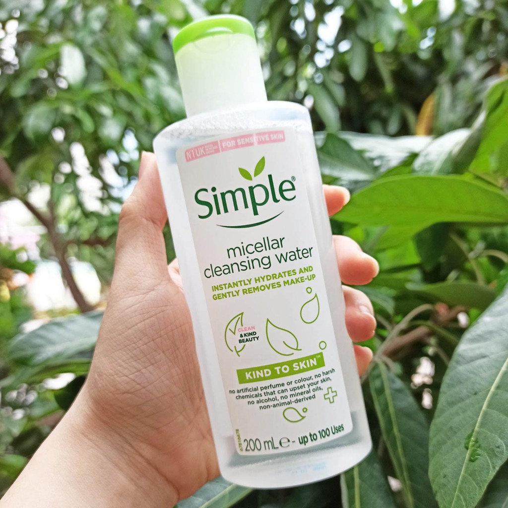 [Mã SKAMPUSHA9 giảm 8% đơn 250K] Nước tẩy trang Simple Micellar Cleansing Water