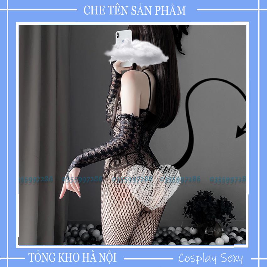 Bộ Đồ Ngủ Body Lưới Sexy Liền Quần Tất -Bodystocking 1 mảnh gợi cảm BST001 - BSTM001 - BSTO-01