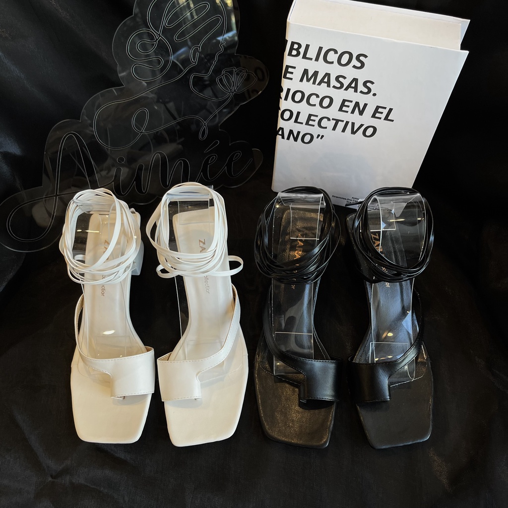 Sandal Xỏ Ngón Cột Dây Đế Cao 5 Phân Cá Tính