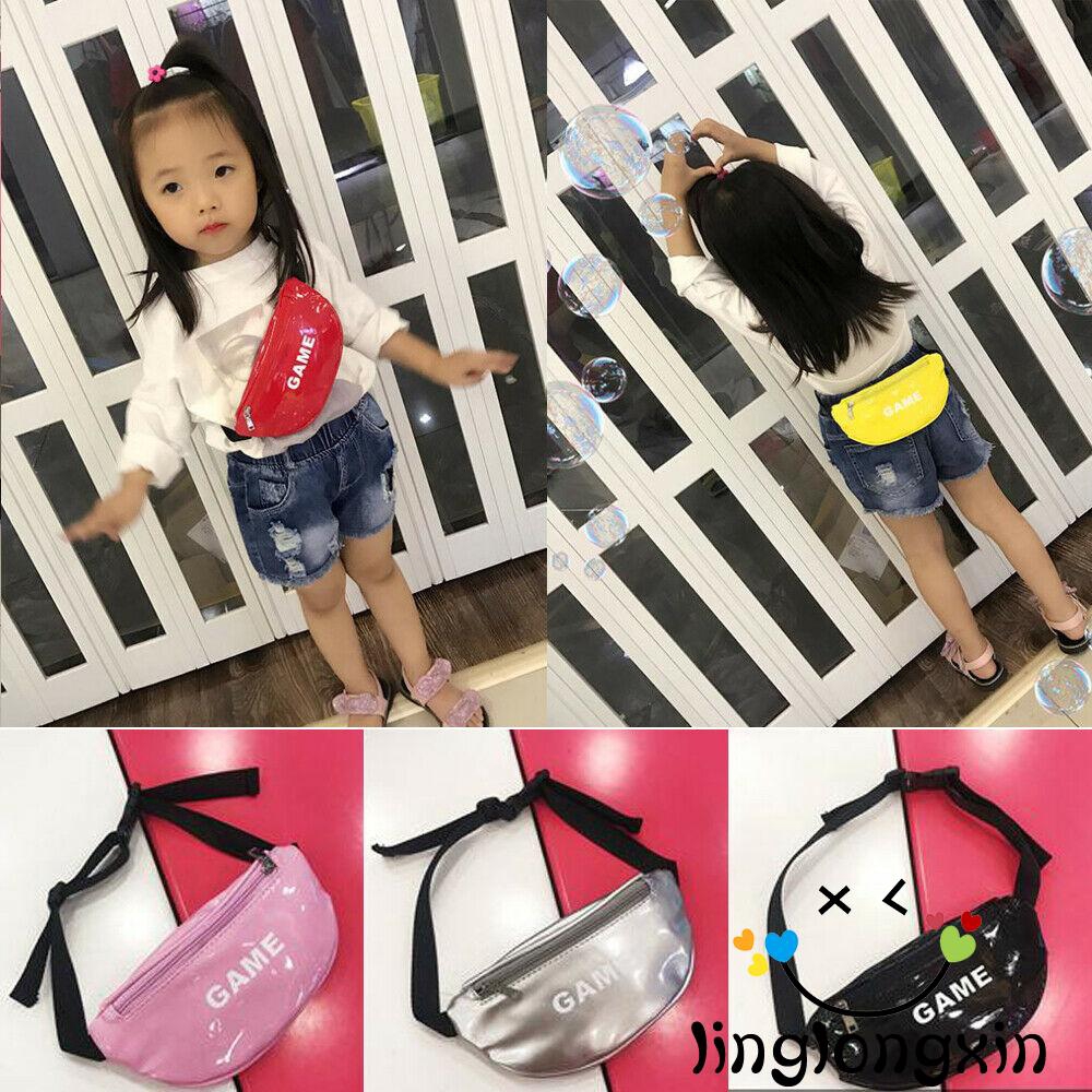 ♔BTY♔New Fashion Girls PU Leather Crossbody Bags Kids Chest Bags