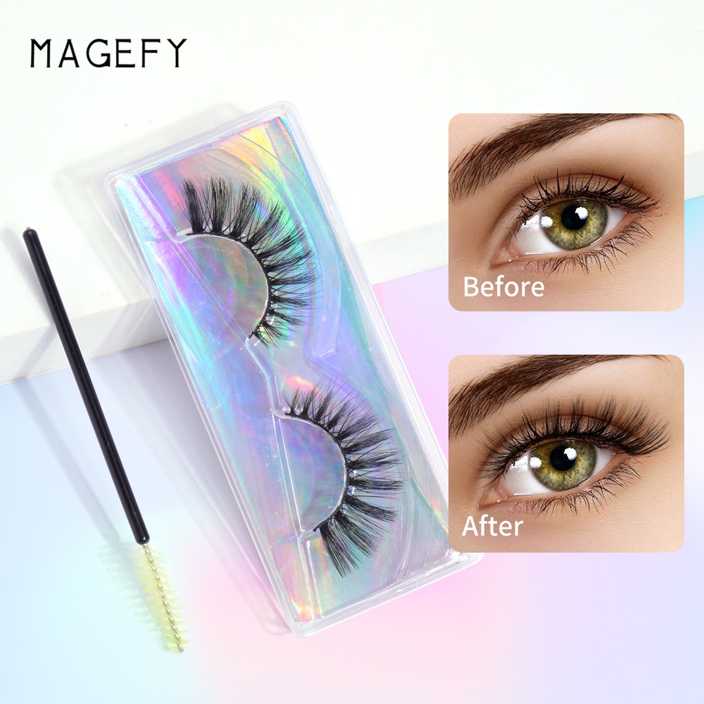 Bộ Túi Đựng Lông Mi Giả Dày Và Cong Tự Nhiên Mềm Mại Sử Dụng Một Lần