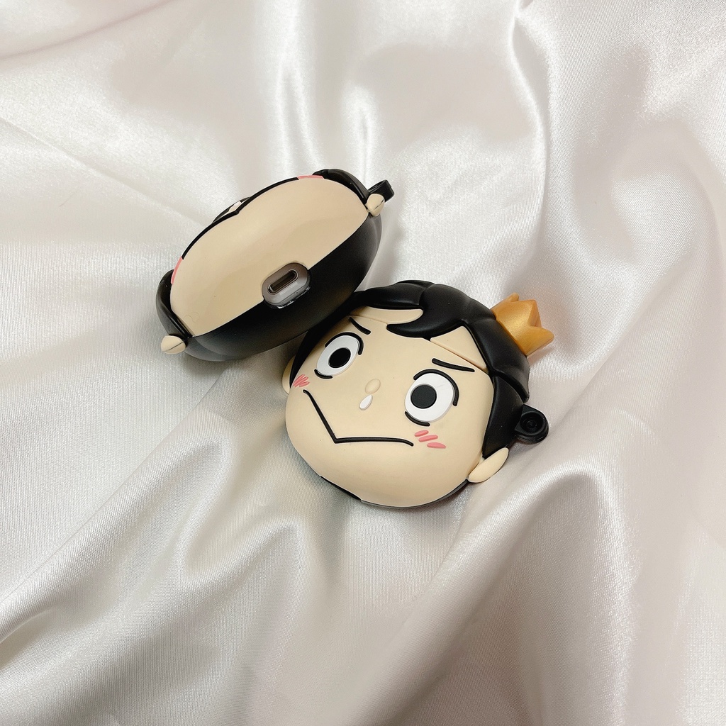 Vỏ Bảo Vệ Hộp Sạc Tai Nghe compatible AirPods Pro/compatible AirPods 2/Pro/Pro Bằng Silicon Họa Tiết Hoạt Hình Chú Heo Poggy Độc Đáo Thời Trang