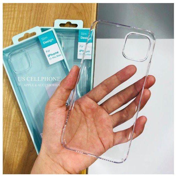 Ốp lưng trong suốt nhựa cứng Memumi Clear cho IPhone 12/ 12 Pro Max,13,13 Pro max