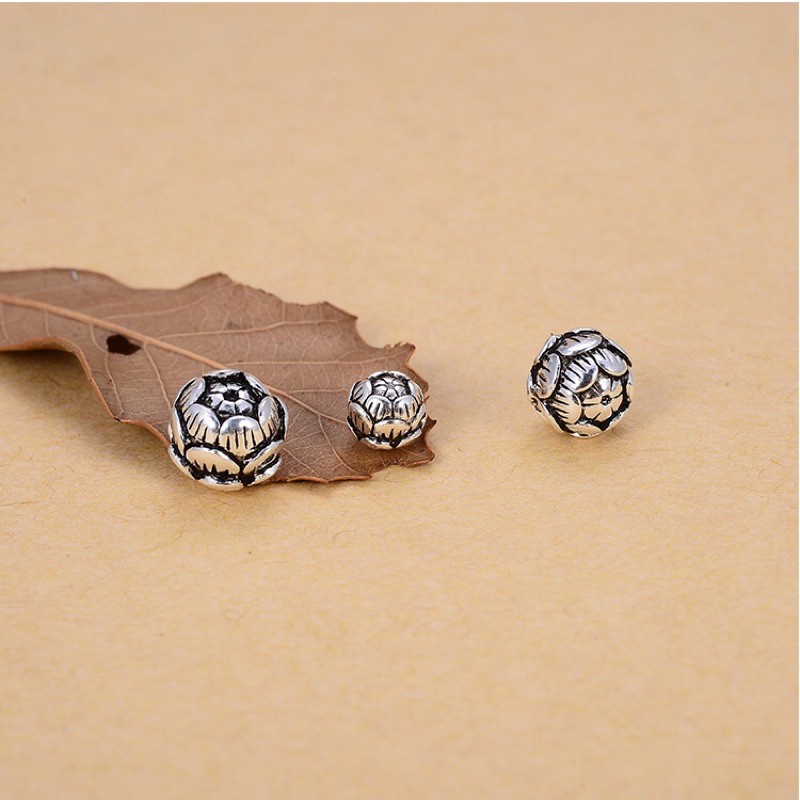 CHUYÊN SỈ  Charm hoa sen bạc hàng siêu đẹp - Bạc tốt loại 1, PH210