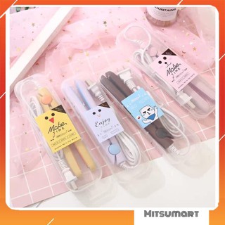 Máy uốn tóc duỗi thẳng mini 2in1 kute