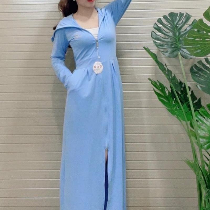 Áo Chống Nắng Nữ Toàn Thân Cao Cấp Vải Thun Lạnh Kim Cương Dày Dặn