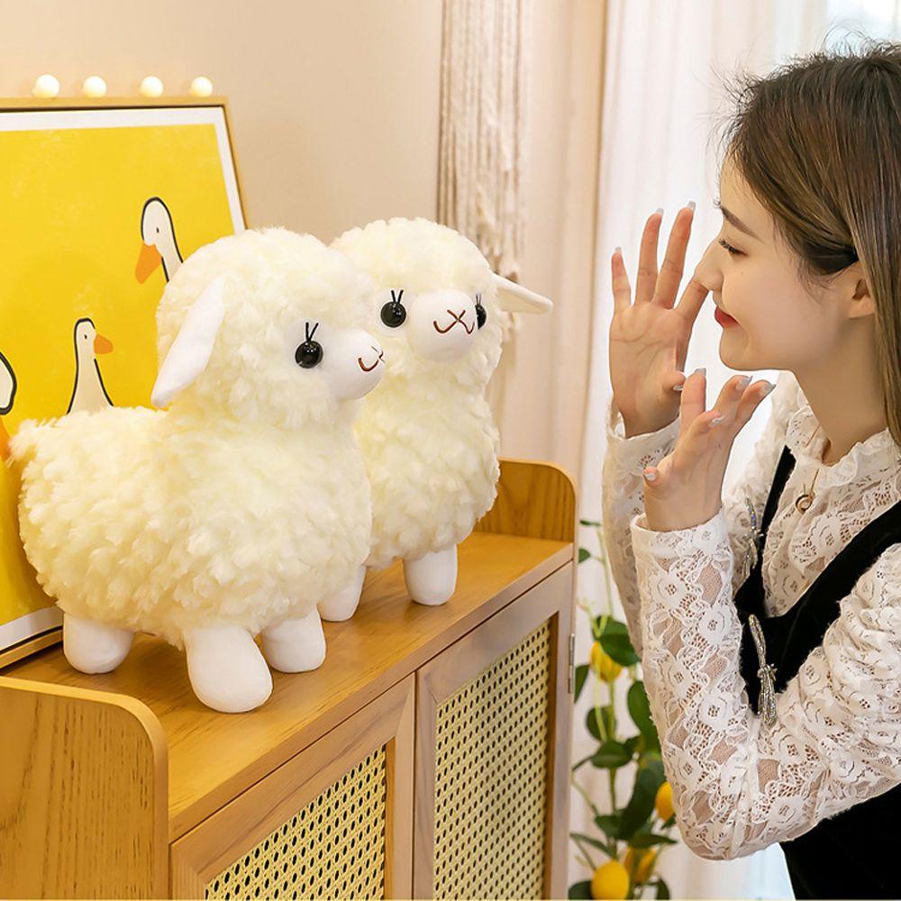 Lạc Đà Alpaca Nhồi Bông Mềm Mại Trang Trí Nhà Cửa