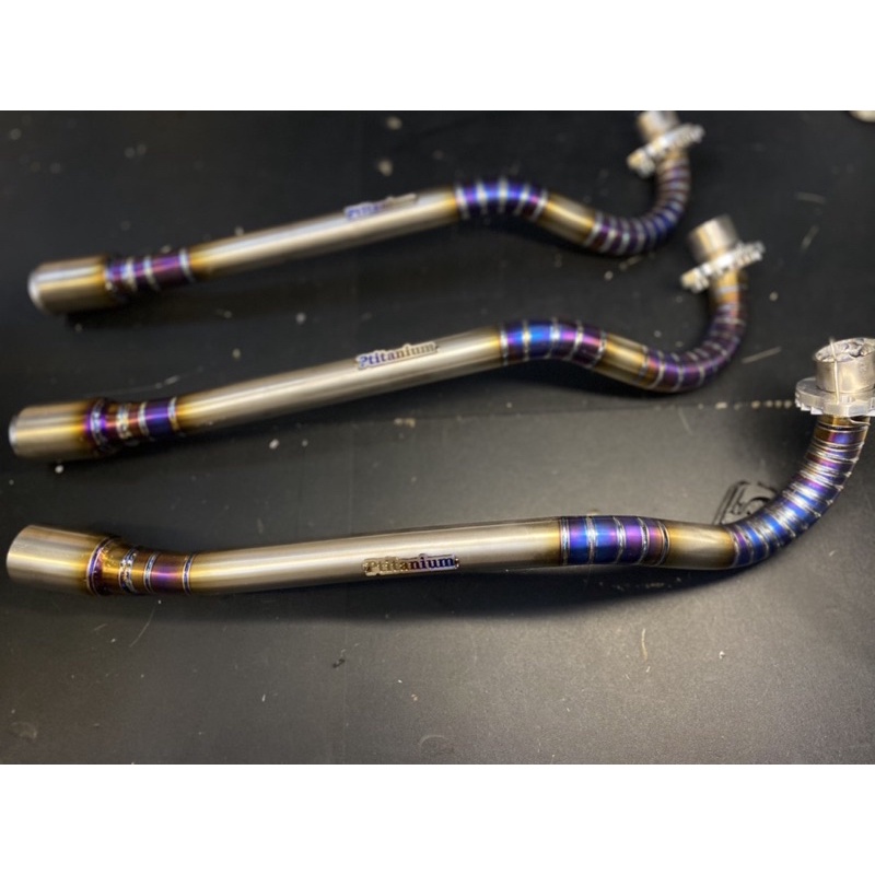 PTITANIUM FULL COMBO cổ pô thòng titan luôn đầu nối nhôm cho wave dream wave blade 2017 future