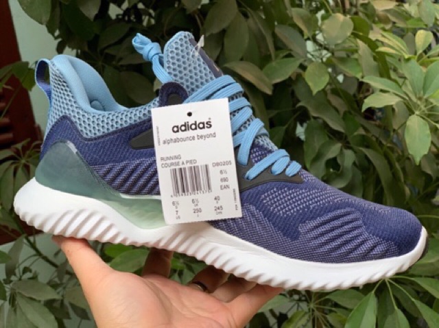 {Giá huỷ diệt} Giày thể thao Adidas Alphabounce màu xanh dương