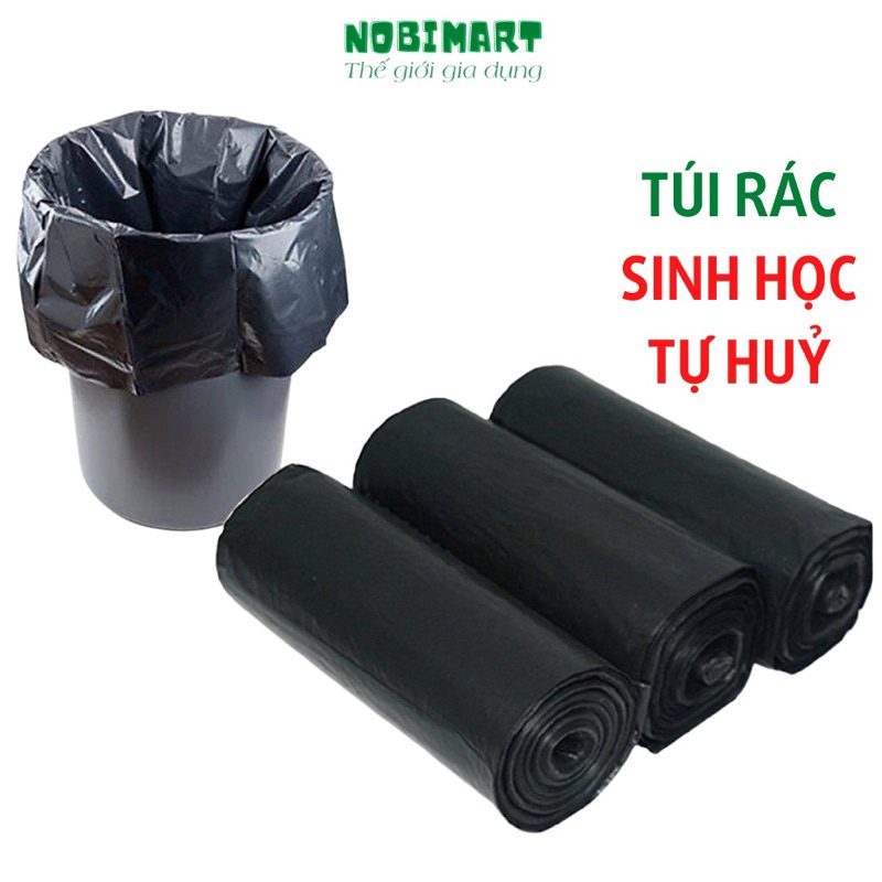 Sỉ 9cuộn  túi đựng rác sinh học tự phân hủy cỡ  tiểu, trung, đại loại màu và đen