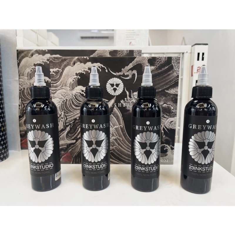 Set mực xăm 23ink greywash pha sẵn chuyên nhật cổ