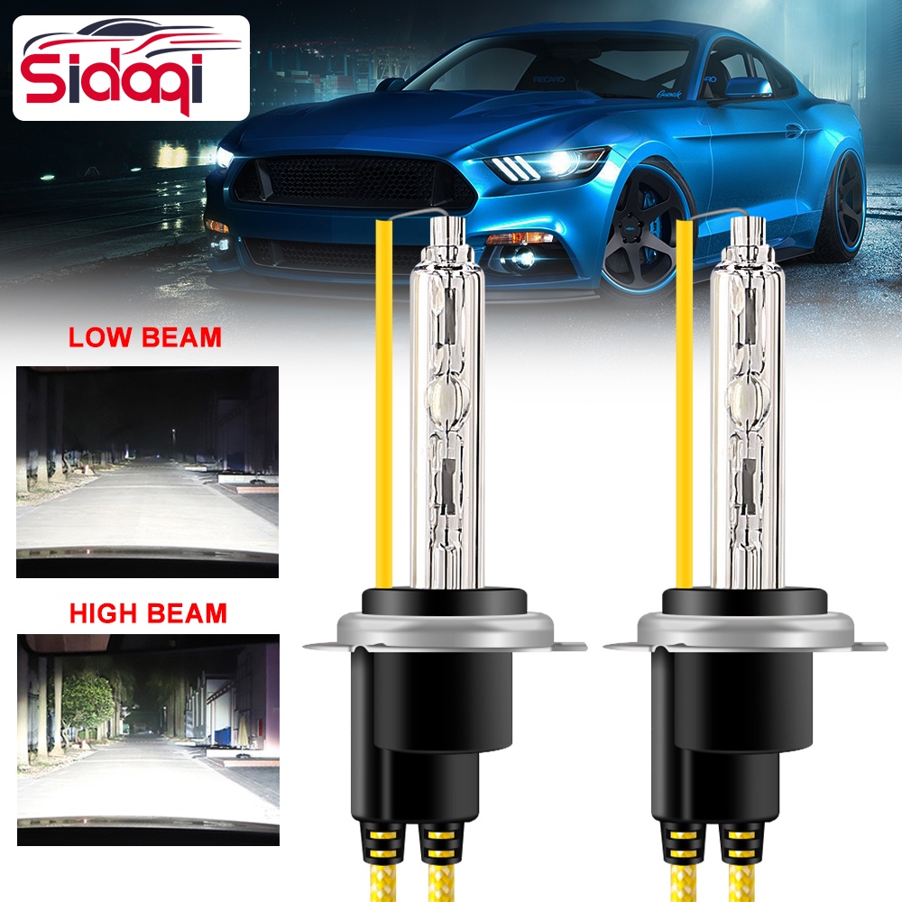 2 Bóng đèn pha Xenon HID H1 H3 H7 H8 H9 H11 chất lượng cao cho xe hơi