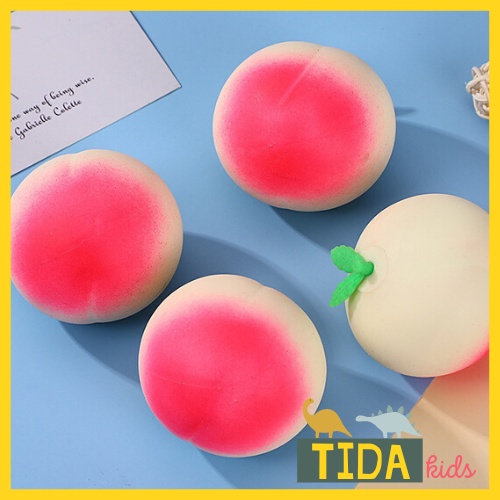 Đào Bóp Mềm ⚡ HOT TREND ⚡ Squishy Mochi Đào Tiên Cute, Đồ Chơi Xả Stress Dễ Thương Xua Tan Căng Thẳng, TiDa Kids Shop