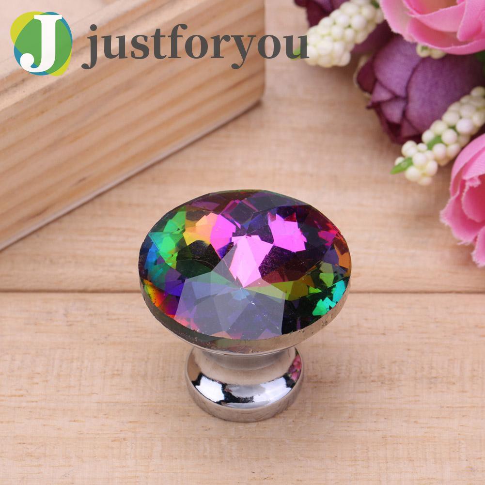 Justforyou2 Redbud Crystal Cabinet Drawer Handle Kitchen Door Pull Handle Hardware Tool