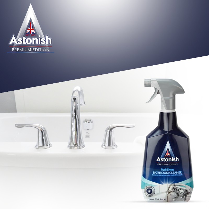 Bình xịt tẩy rửa nhà tắm Astonish C6710 750ml (Sạch cặn vôi, vệt nước mảng ổ vàng)