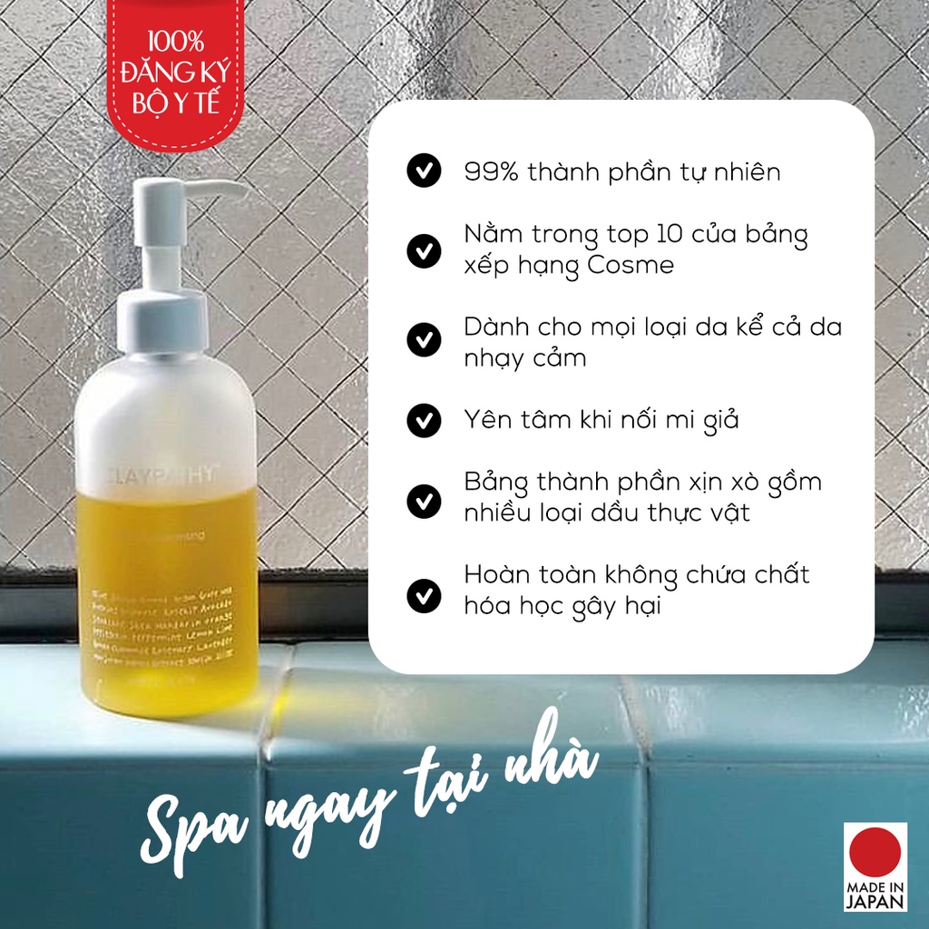 Dầu tẩy trang đất sét thảo mộc CLAYPATHY Herb Oil Cleansing