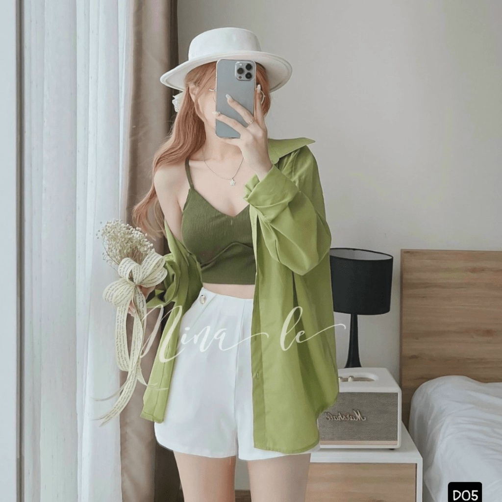 Xả Lỗ Sét 3 Món Áo Lụa + Áo Lót Gân + QUần FORD Bao Xinh UP