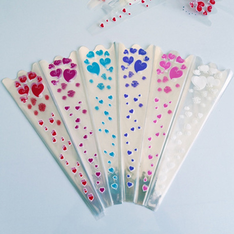 Set 100 Túi Bóng Kính Trong Suốt Đựng Hoa Hồng