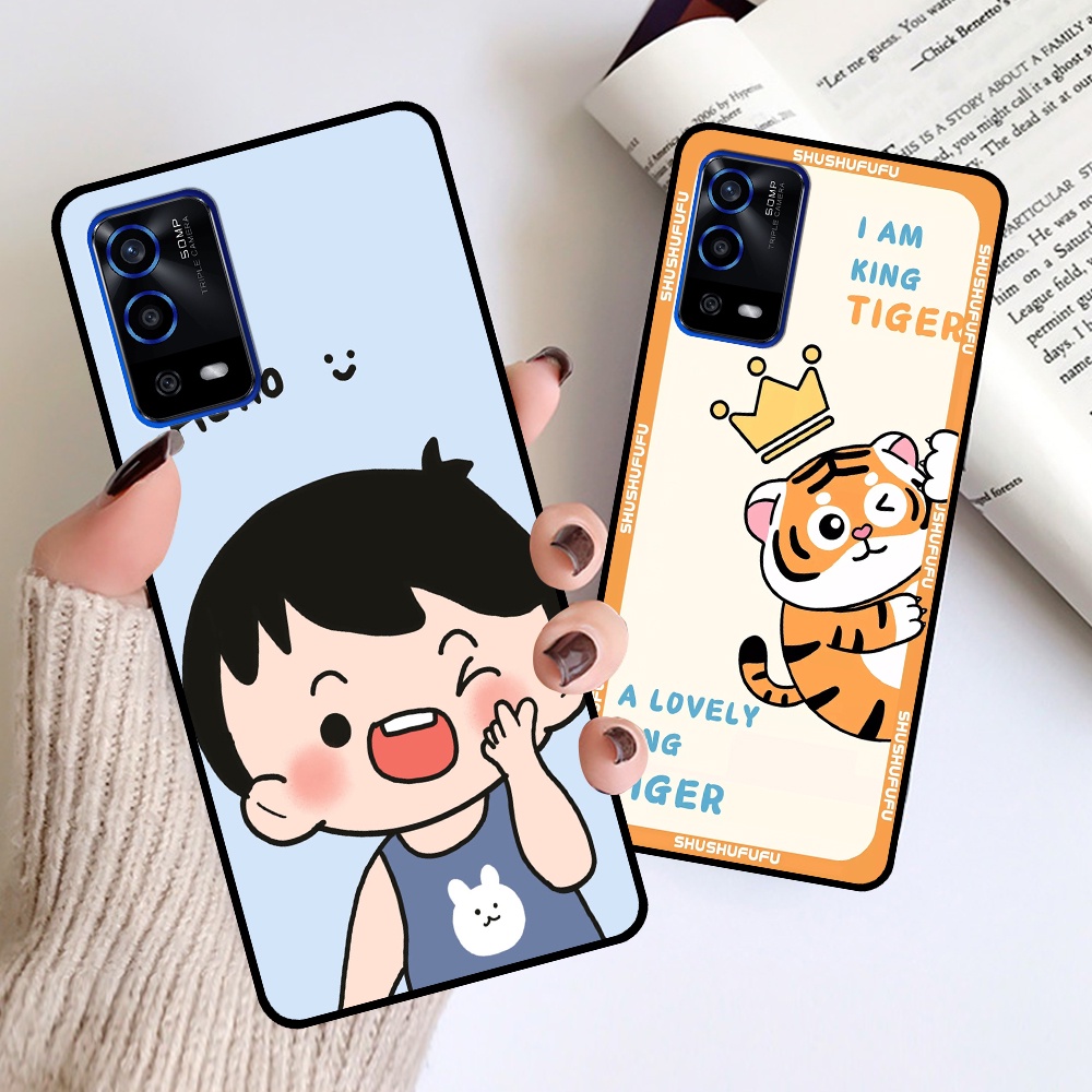 Ốp Oppo A55 in hình mickey, hổ, kingtiger siêu rẻ T19 - T24