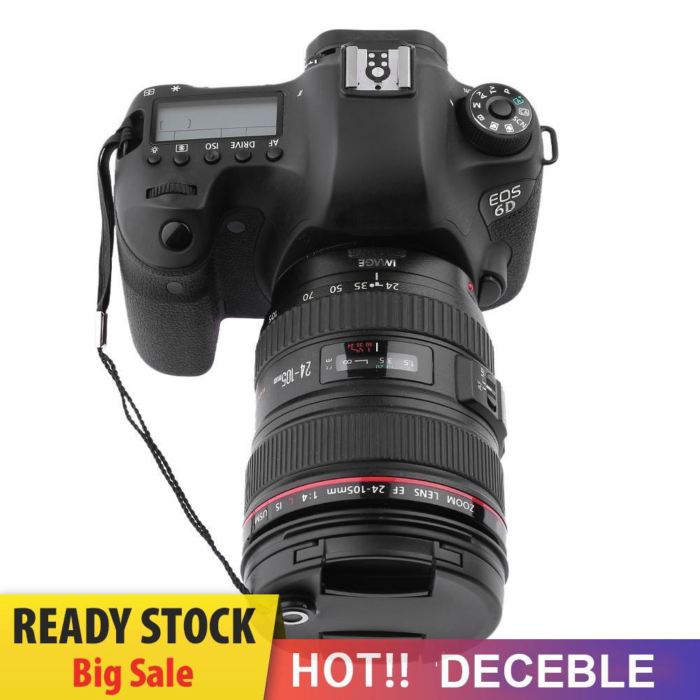 Deceble 5pcs DSLR Camera Anti-Lost Lens Cover Cap Keeper Holder Rope Lanyard Straps