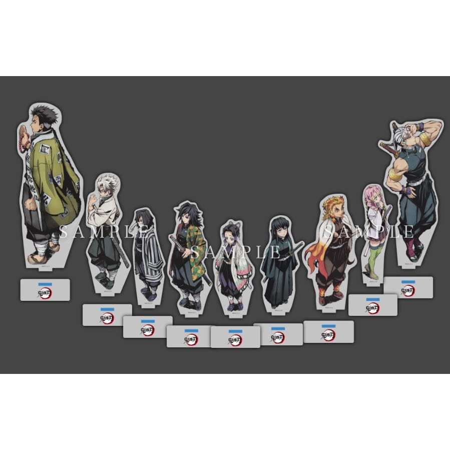 Mô hình standee  Phiên bản Họp mặt Trụ cột Choyashiki Chân đế acrylic chính hãng Nhật Bản
