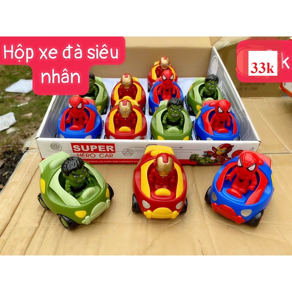 Đồ chơi xe ô tô chạy đà biệt đội siêu anh hùng Avenger cho bé