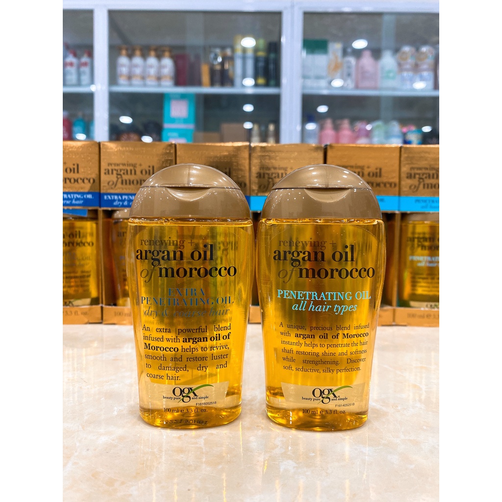 Tinh Dầu Bóng Dưỡng Tóc OGX ARGAN OIL MADE IN USA Chuyên Dùng Cho Tóc Khô Hư Tổn 100ml