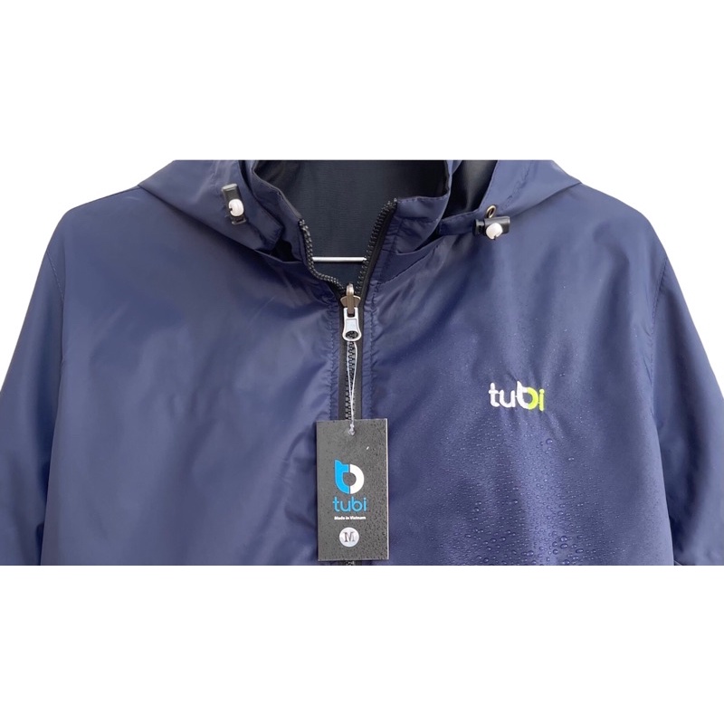 Áo khoác Tubi 2 Mặt Nón Rời  Màu Xanh Đen